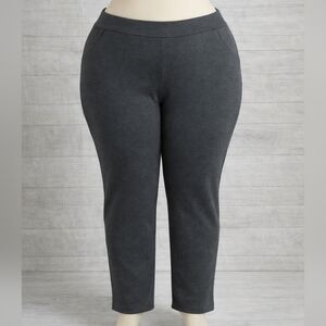 Soft Surroundings Charcoal Ponte Pants